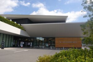 新体操競技の会場となった滋賀ダイハツアリーナ（滋賀アリーナ）＝７日