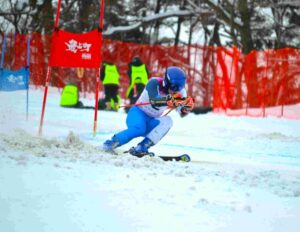 大回転競技前の前走者