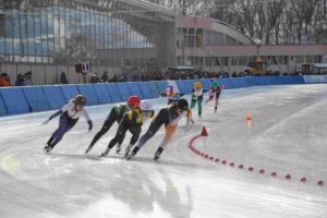 スピードスケート成年女子１５００メートル決勝